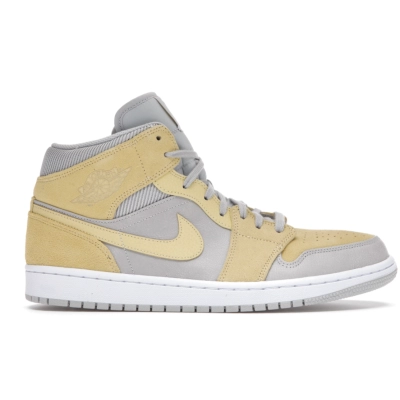 Get Jordan 1 Mid Mixed Textures Yellow DA4666-001 01