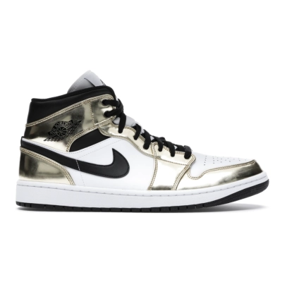 Get Jordan 1 Mid Metallic Gold Black White DC1419-700 01