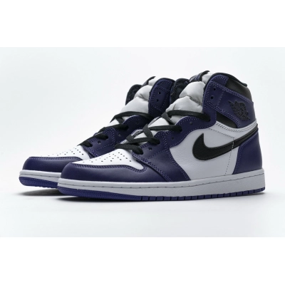 Get Air Jordan 1 Retro High Court Purple White 555088-500 01