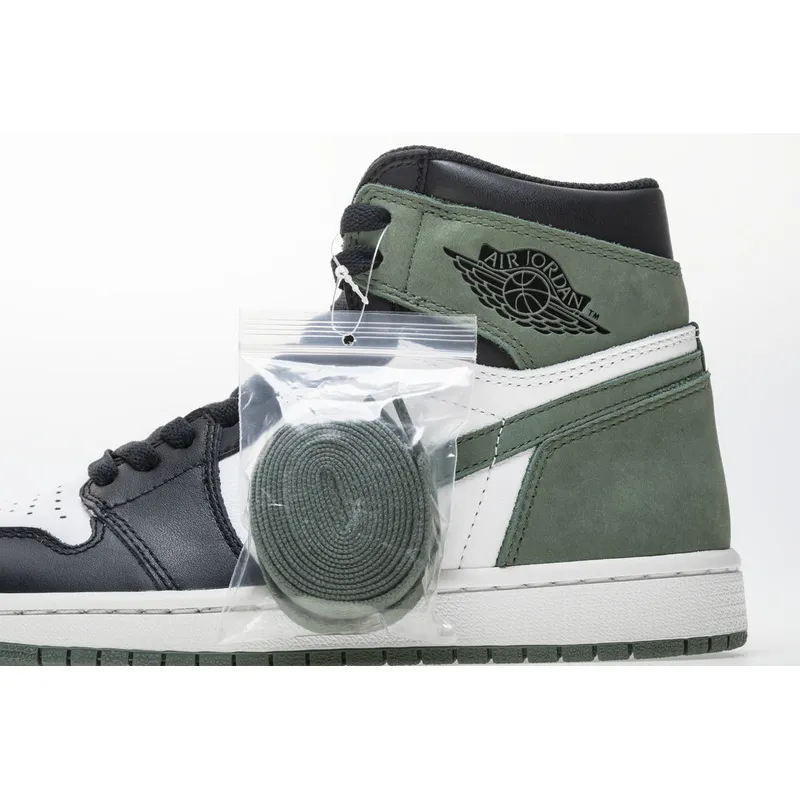 Get Air Jordan 1 Retro High Clay Green 555088-135