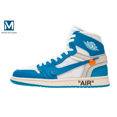 Get Shoes Air Jordan 1 Retro High Off-White University Blue AQ0818-148 01