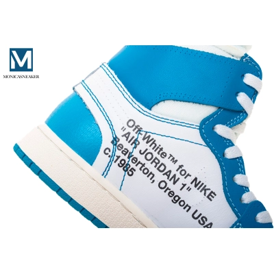 Get Shoes Air Jordan 1 Retro High Off-White University Blue AQ0818-148 02
