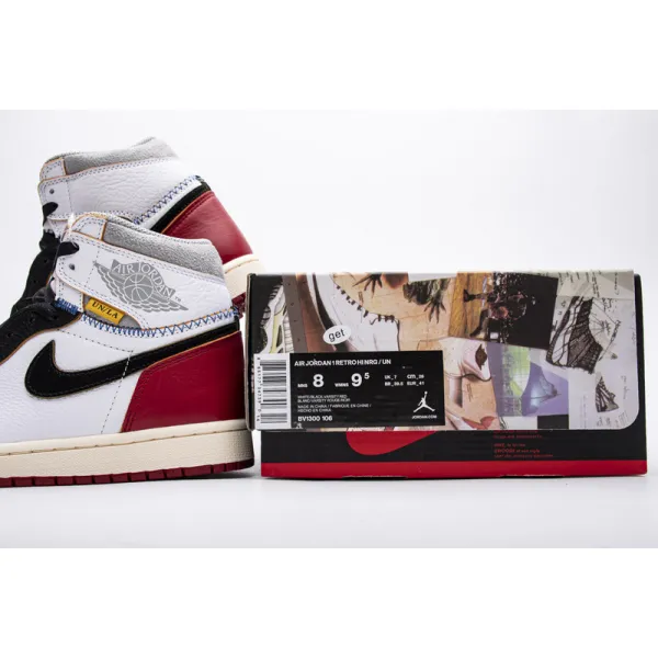 Get Air Jordan 1 Retro High Union Los Angeles Black Toe BV1420-106
