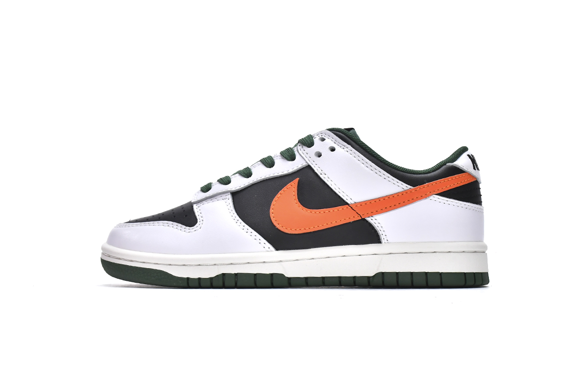 Get Nike Dunk Low White Black Green DO7412-997
