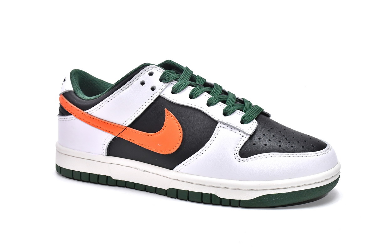 Get Nike Dunk Low White Black Green DO7412-997