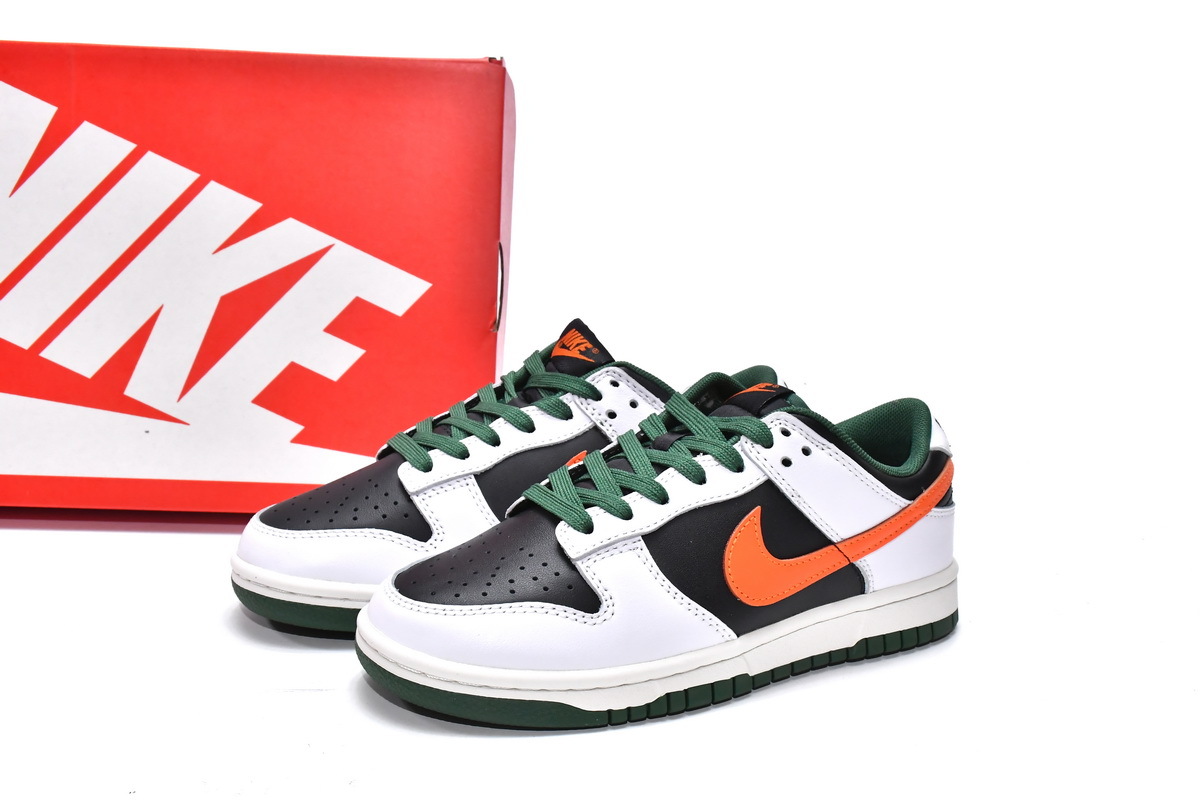 Get Nike Dunk Low White Black Green DO7412-997