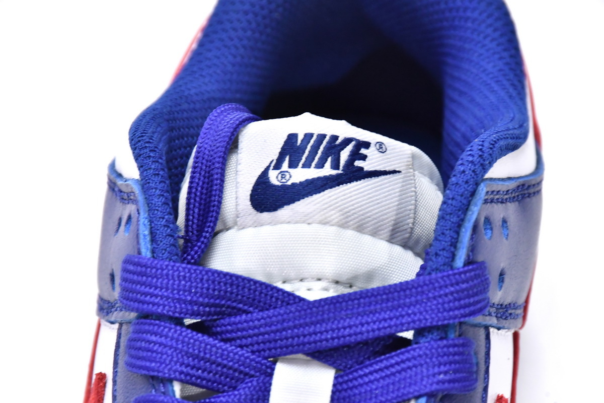 Get Nike Dunk Low White and University Red DD1503-119