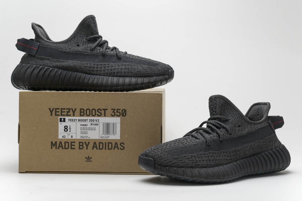 Get Yeezy Boost 350 V2 Static Black (Reflective) FU9007