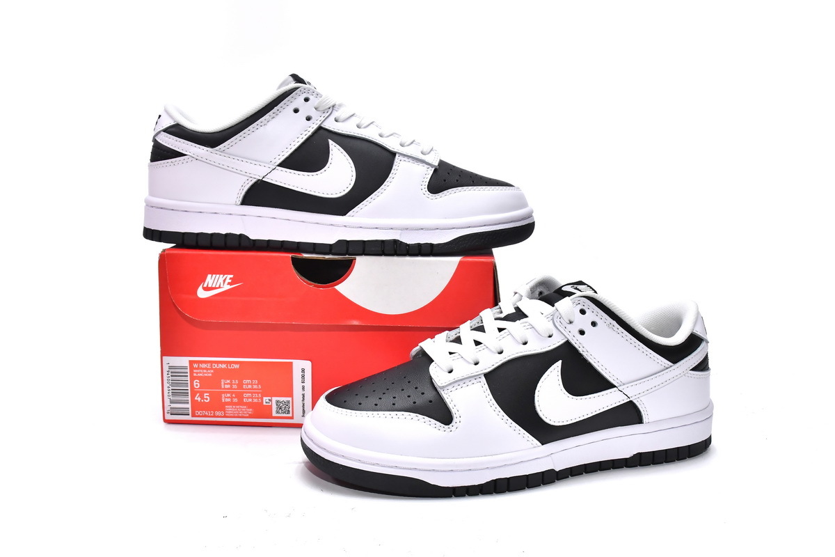 Get Nike Dunk Low White Black DO7412-993 