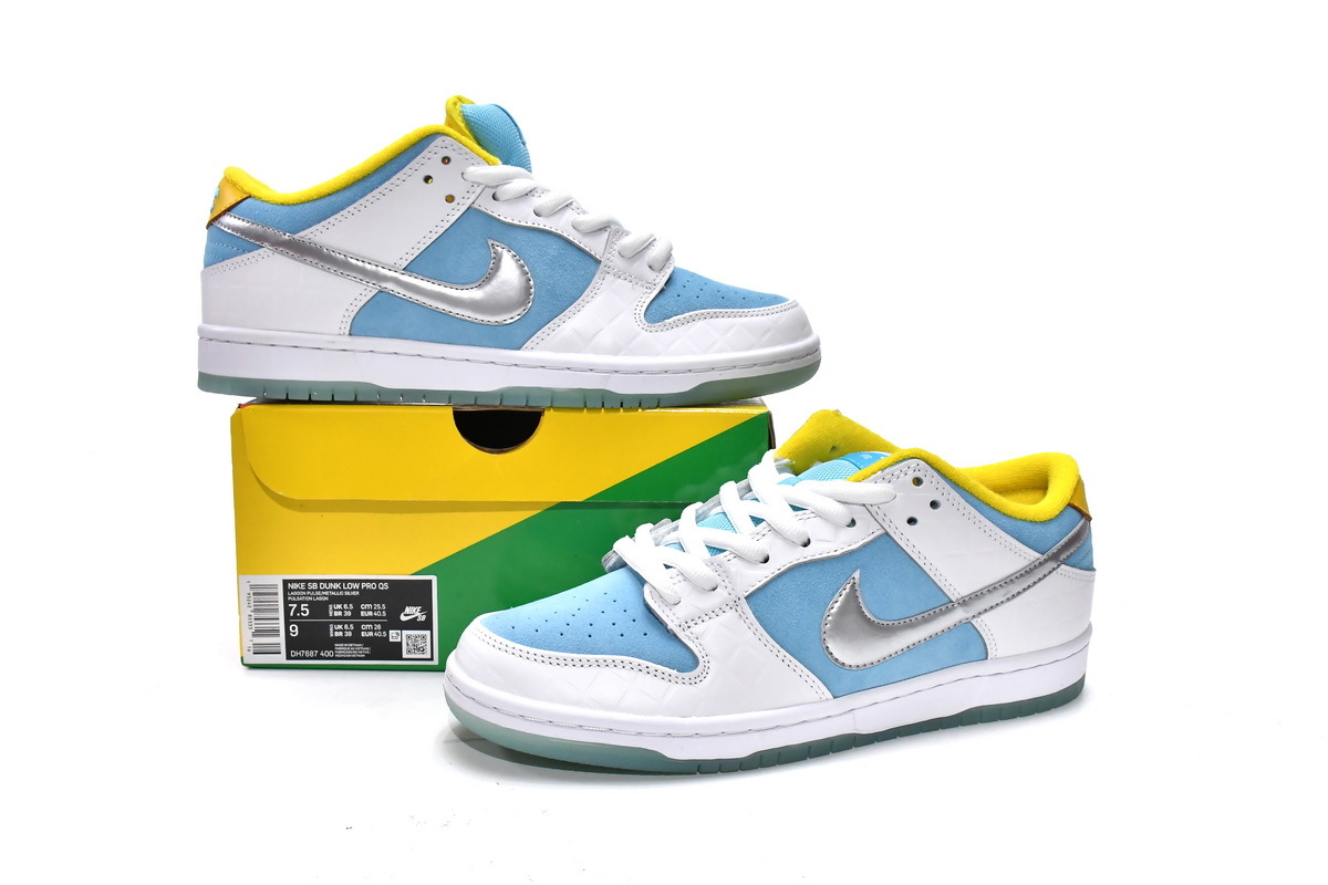 Get Nike SB Dunk Low Pro FTC Lagoon Pulse DH7687-400