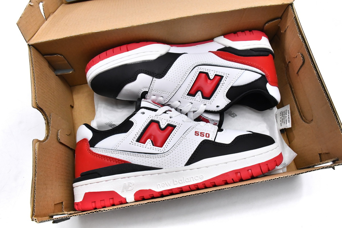Get New Balance 550 Shifted Sport Pack Team Red BB550HR1