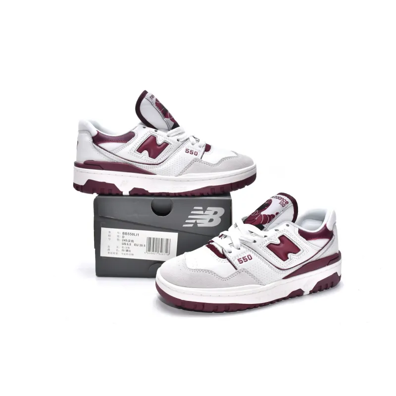 Get New Balance 550 Burgundy BB550LI1