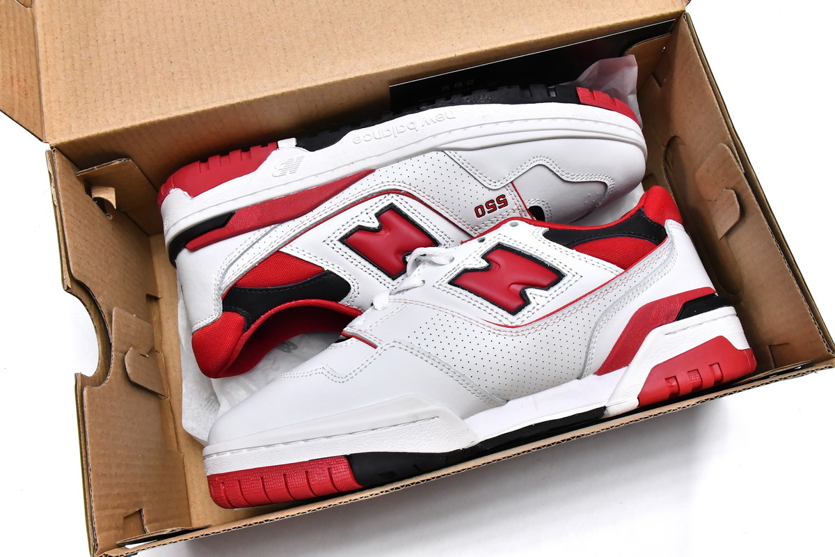 Get New Balance 550 White Team Red BB550SE1