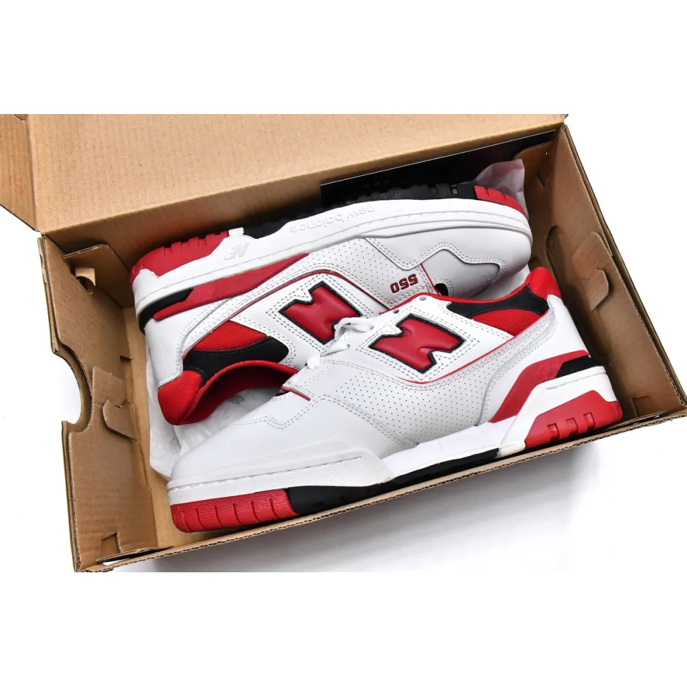 Get New Balance 550 White Team Red BB550SE1