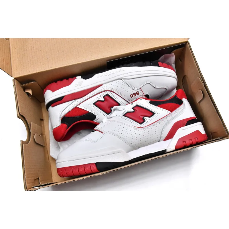 Get New Balance 550 White Team Red BB550SE1