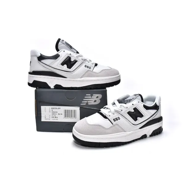 Get New Balance 550 Sea Salt Black BB550LM1
