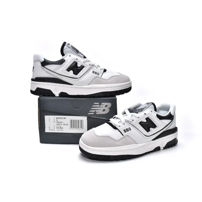 Get New Balance 550 Sea Salt Black BB550LM1