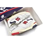 Get Aimé Leon Dore x New Balance 550 White Red Navy BB550A3
