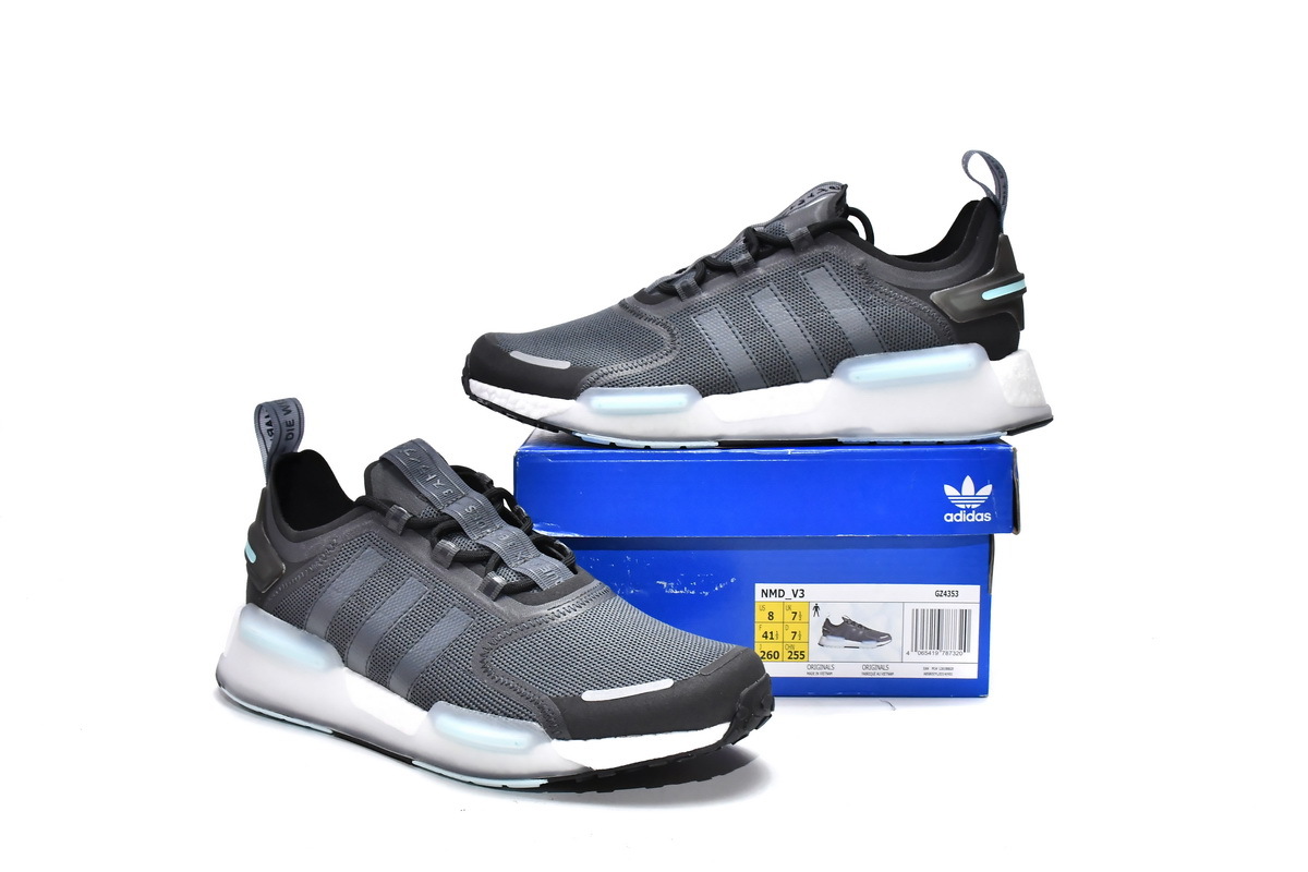 Get adidas originals NMD V3 Grey Black GZ4353