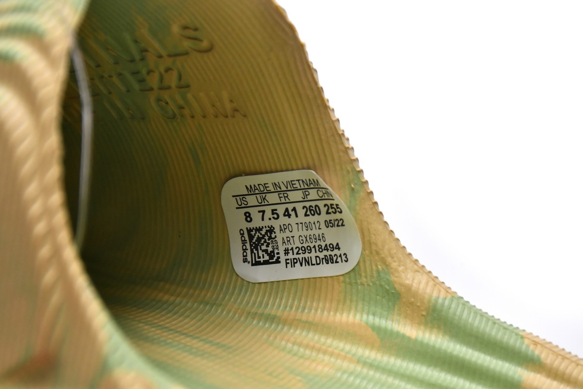 Get adidas originals Adilette 22 Slides Magic Lime Desert Sand GY1597