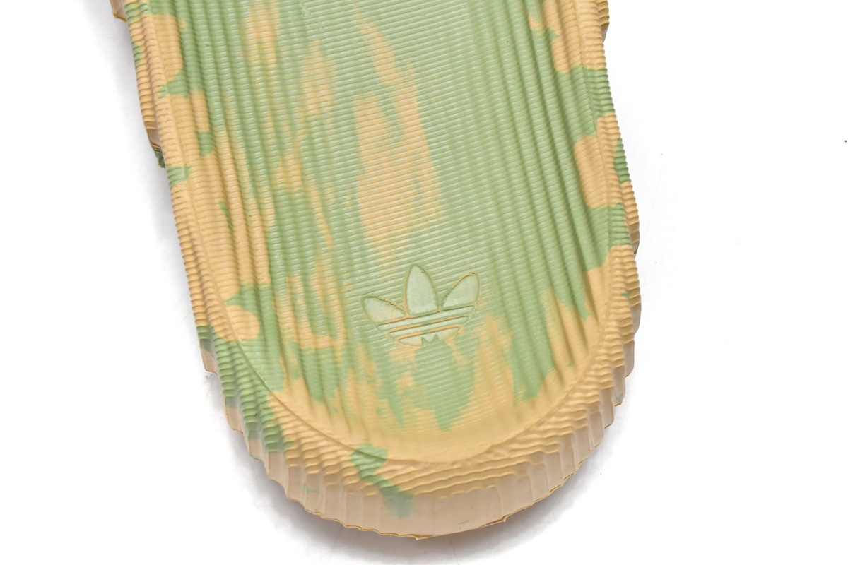 Get adidas originals Adilette 22 Slides Magic Lime Desert Sand GY1597