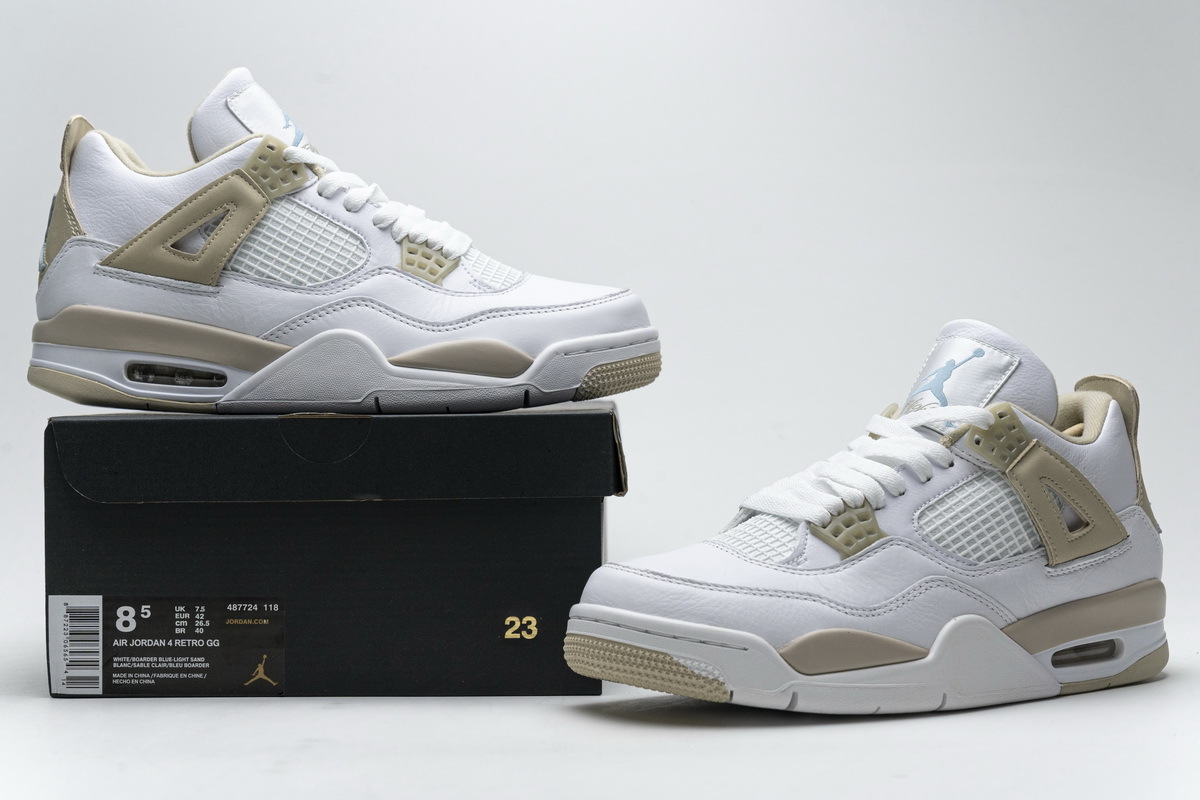 Get Air Jordan 4 Retro Sand 2017 (GS) 487724-118