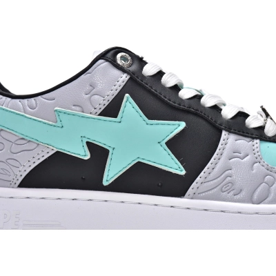 A Bathing Ape Bape Sta Low Grey Black 1H70-191-002 02