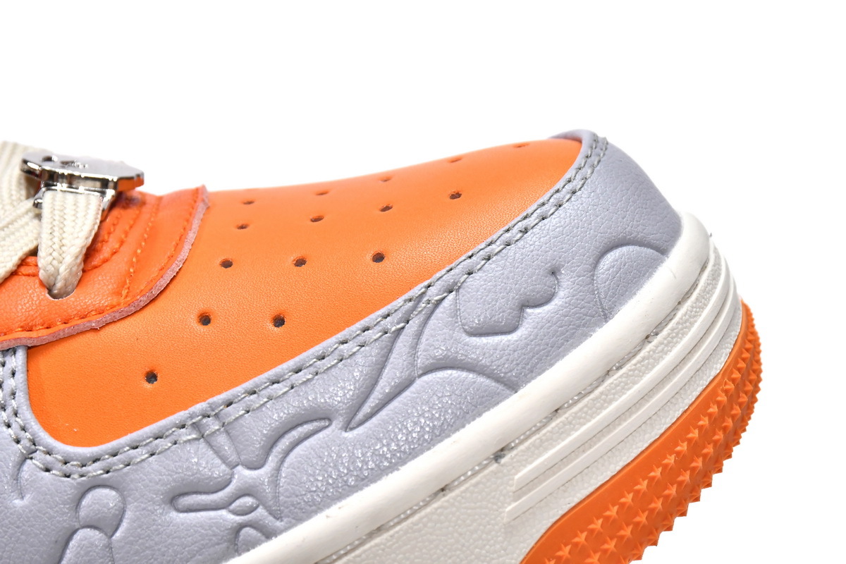 A Bathing Ape Bape Sta Low Grey Orange 1H70-291-002