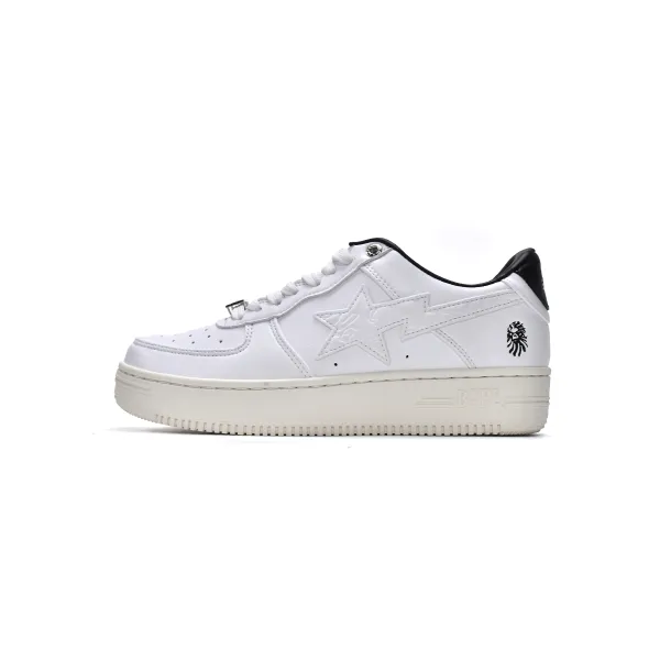 A Bathing Ape Bape Sta Low White Black 1H70-191-022