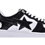A Bathing Ape Bape Sta Low Black White 1H70-191-001