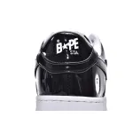 A Bathing Ape Bape Sta Low Black White 1H70-191-001