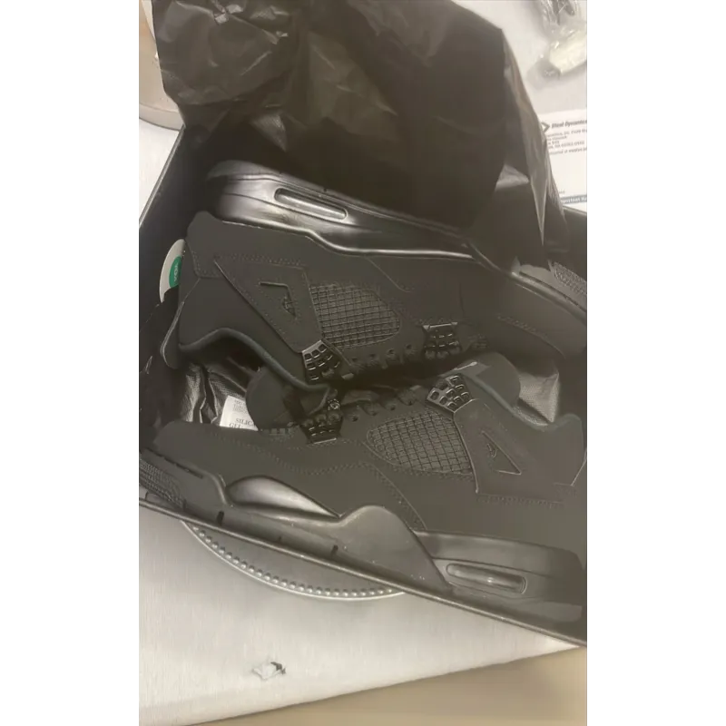 Replica Air Jordan 4 Retro Black Cat (2020) CU1110-010