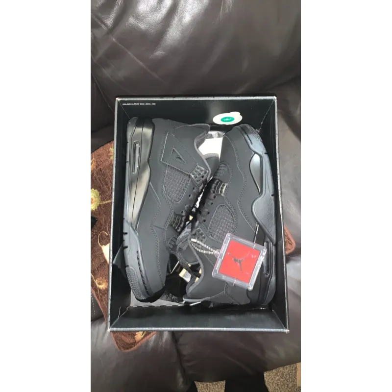 Replica Air Jordan 4 Retro Black Cat (2020) CU1110-010