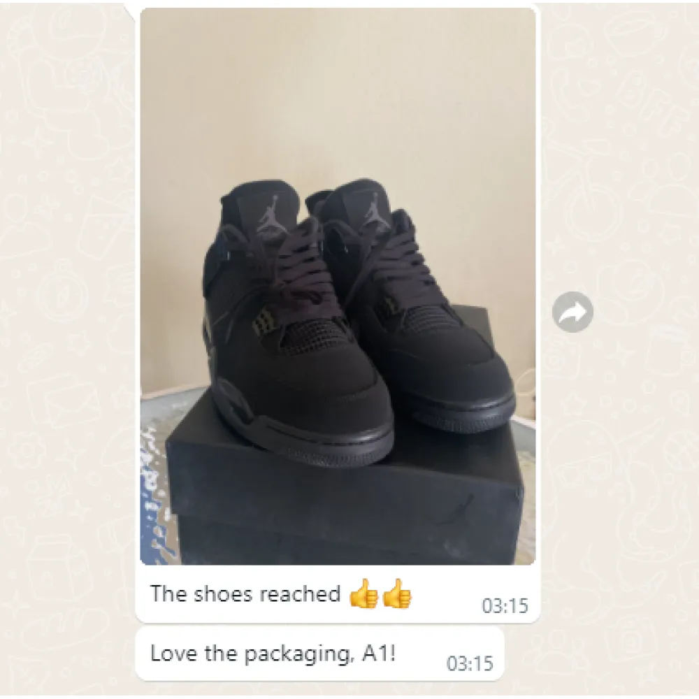 Replica Air Jordan 4 Retro Black Cat (2020) CU1110-010