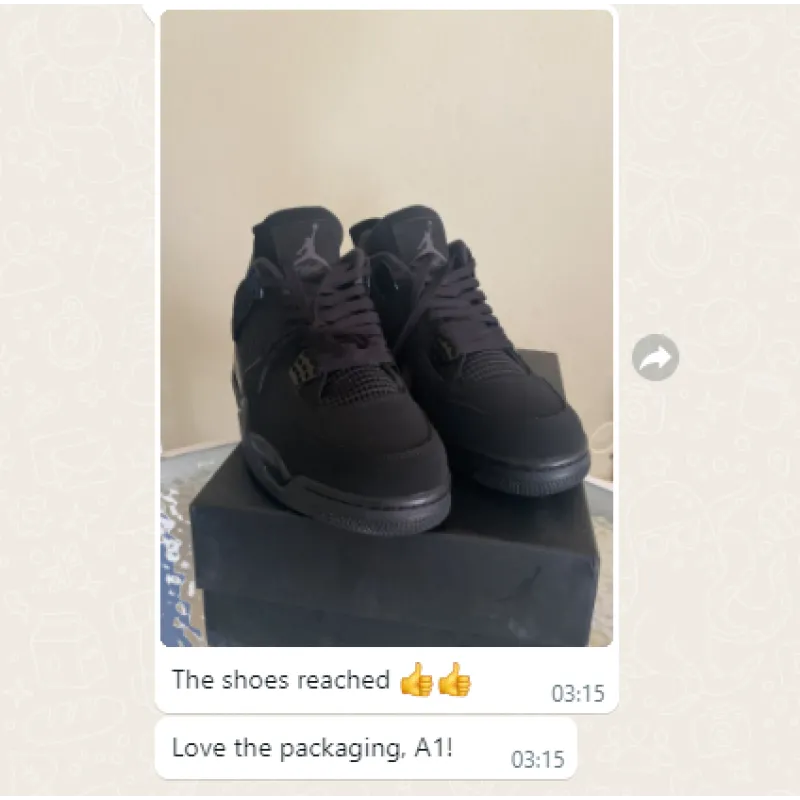 Replica Air Jordan 4 Retro Black Cat (2020) CU1110-010