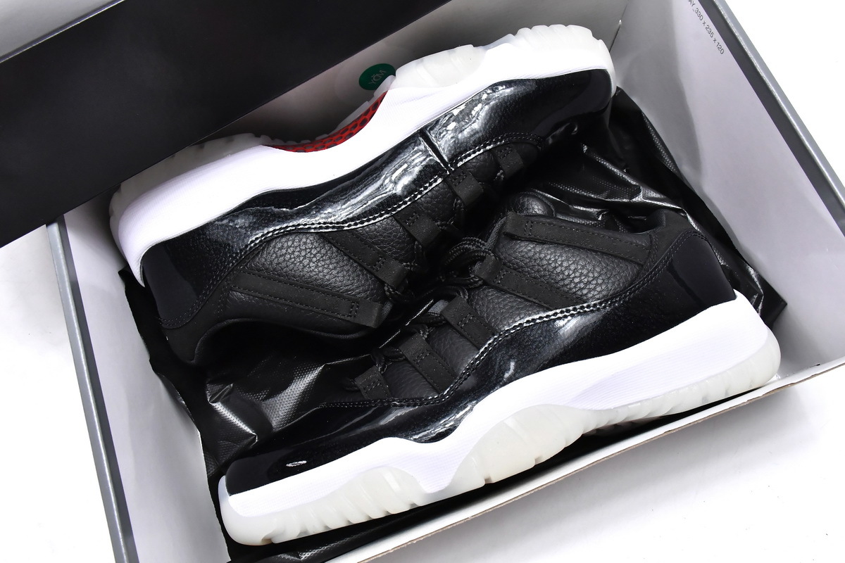 Get Air Jordan 11 Retro Low 72-10 AV2187-001