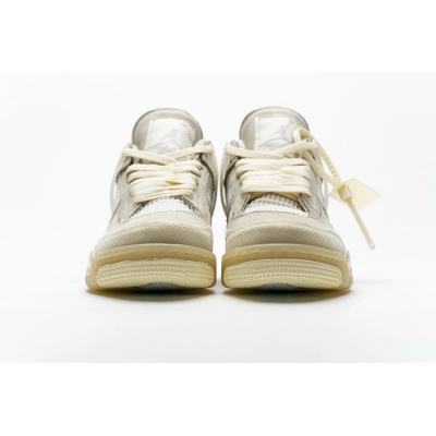 Get Shoes Air Jordan 4 Retro Off-White Sail (W) CV9388-100 02