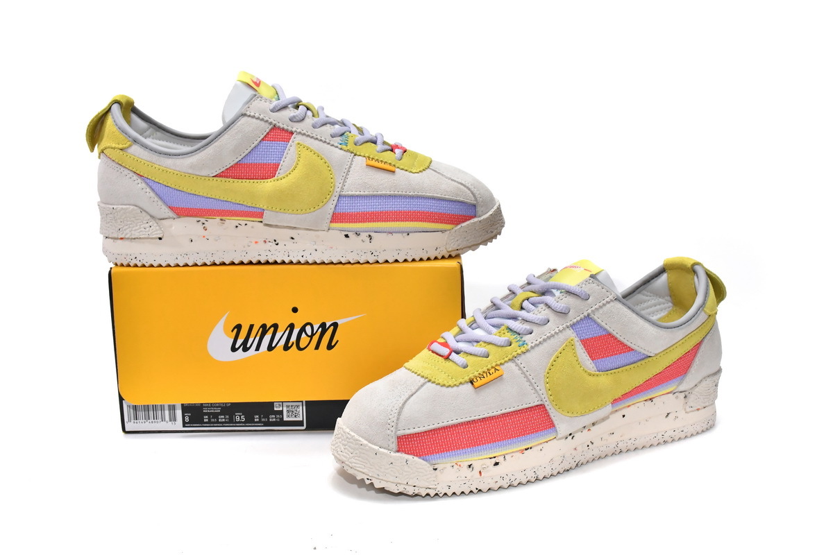 Union LA x Nike Cortez Grey Fog Lemon Frost DR1413-100