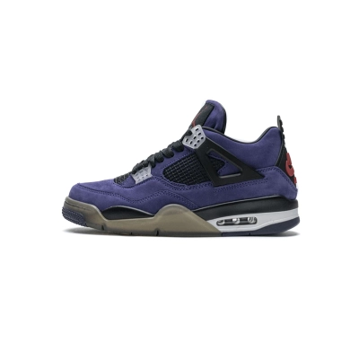 Get Travis Scott x Air Jordan 4 Retro Purple AJ4-766302 01