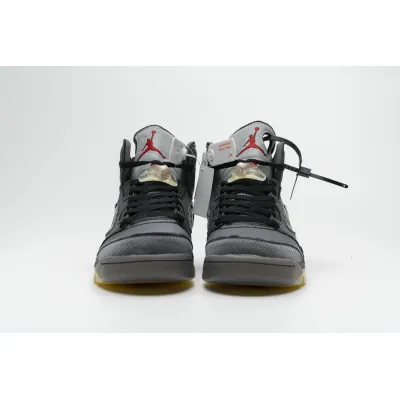 Get Air Jordan 5 Retro Off-White Black CT8480-001 02