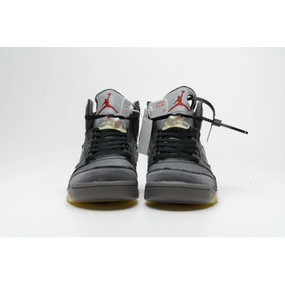 Get Air Jordan 5 Retro Off-White Black CT8480-001 02