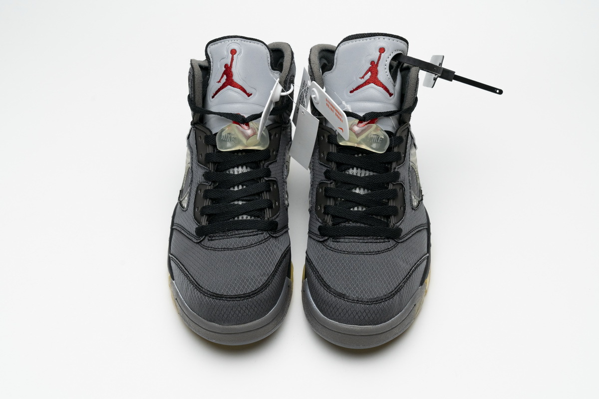 Get Air Jordan 5 Retro Off-White Black CT8480-001