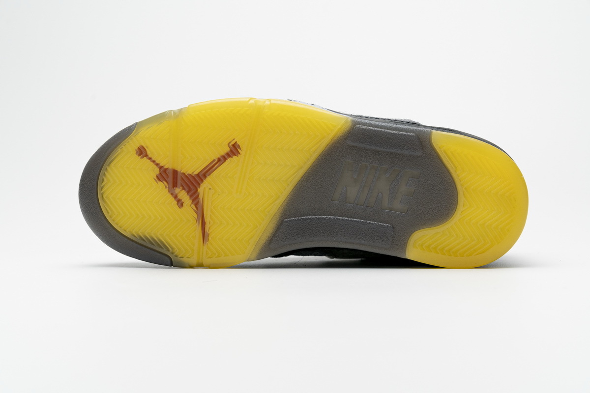 Get Air Jordan 5 Retro Off-White Black CT8480-001