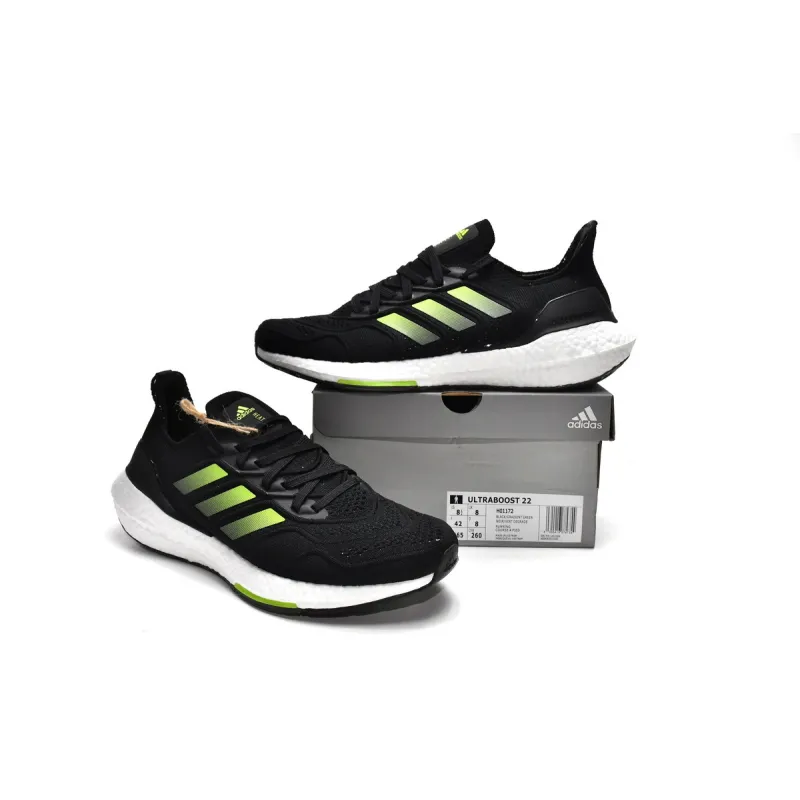 Get adidas Ultra Boost 2022 Heat.RDY Black Green H01172