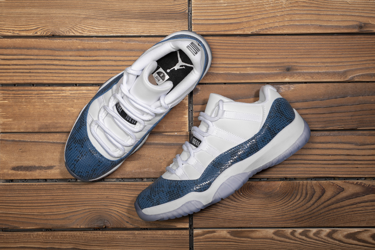 Get Air Jordan 11 Retro Low Snake Navy CD6846-102