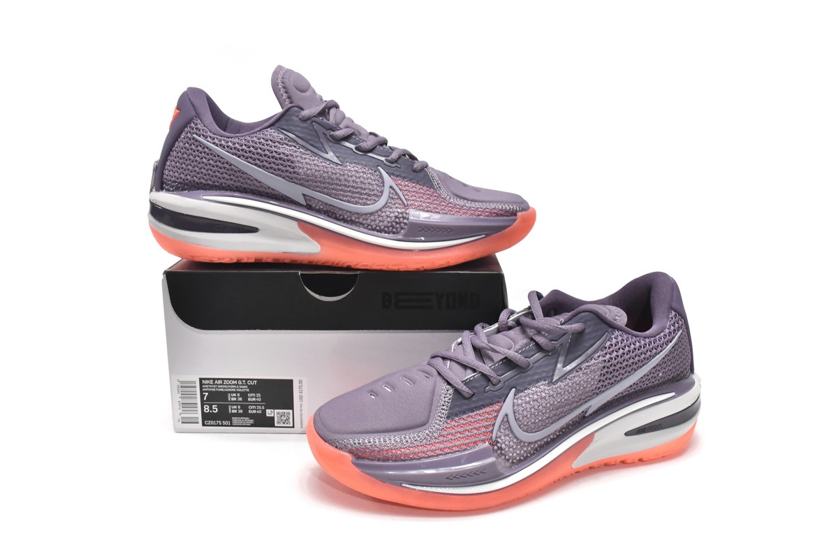 Get Nike Air Zoom G.T. Cut Amethyst Smoke Bright Mango CZ0175-501
