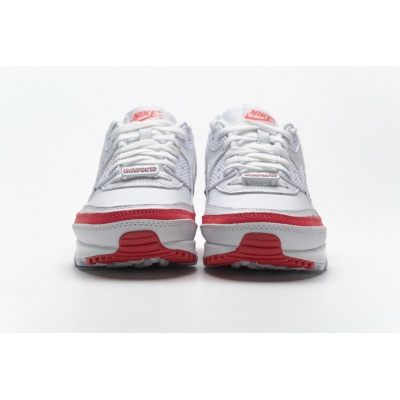 Get Nike Air Max 90 Undefeated White Solar Red CJ7197-103 02