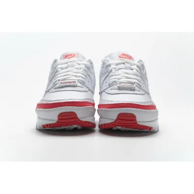 Get Nike Air Max 90 Undefeated White Solar Red CJ7197-103 02