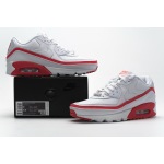 Get Nike Air Max 90 Undefeated White Solar Red CJ7197-103