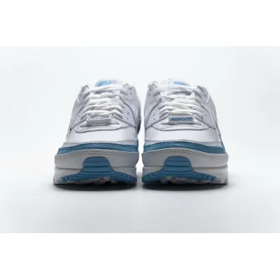 Get Nike Air Max 90 Undefeated White Blue Fury CJ7197-102 02